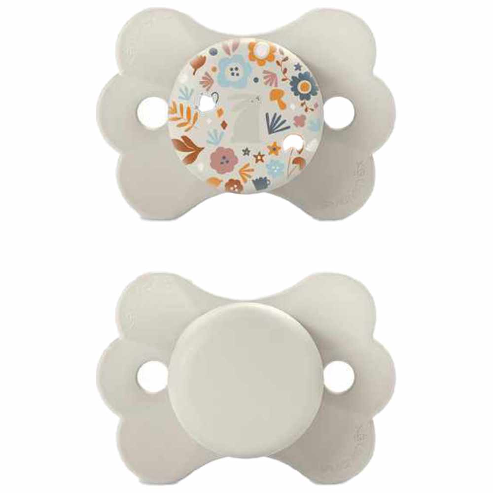 Suavinex - SX Pro Ultra Soft Butterfly Shape Baby Pacifier 0-6 M Pack of 2 - Beige