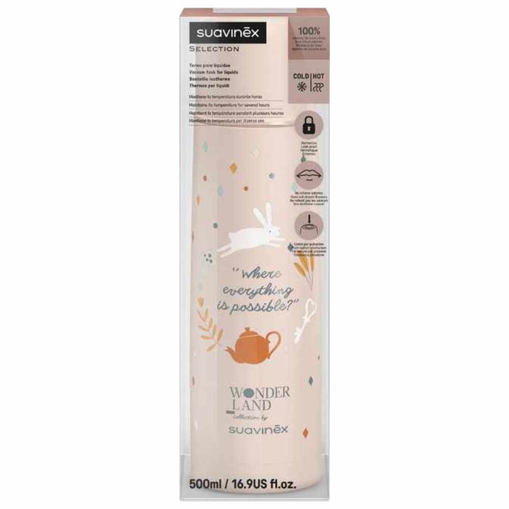 سوافينيكس - ترمس للأطفال لحمل المشروبات الساخنة والباردة للأطفال من عمر 0 ​​أشهر فما فوق 500 مل - وردي