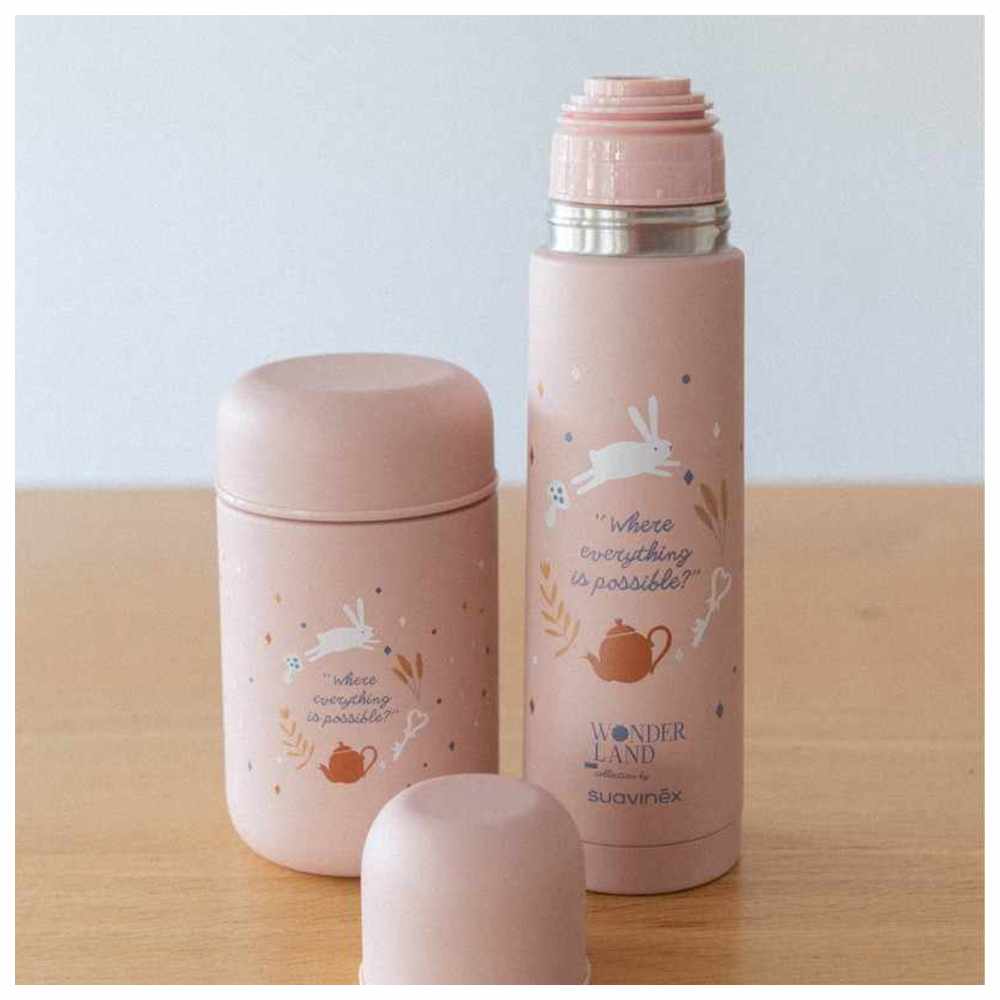 سوافينيكس - ترمس للأطفال لحمل المشروبات الساخنة والباردة للأطفال من عمر 0 ​​أشهر فما فوق 500 مل - وردي