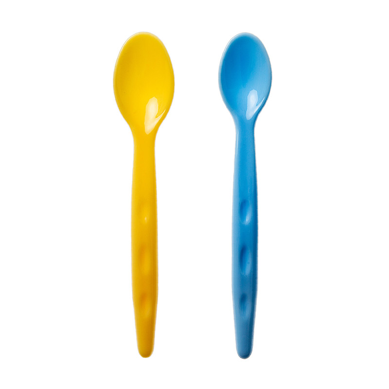 Babyjem Baby Food Spoon Set Blue/Yellow - 2 Pcs