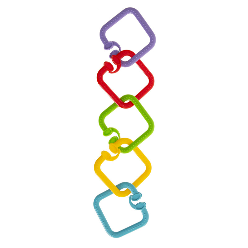 بيبيجيم - طقم لعبة تعليق مربع - متعدد الألوان - 5 قطع