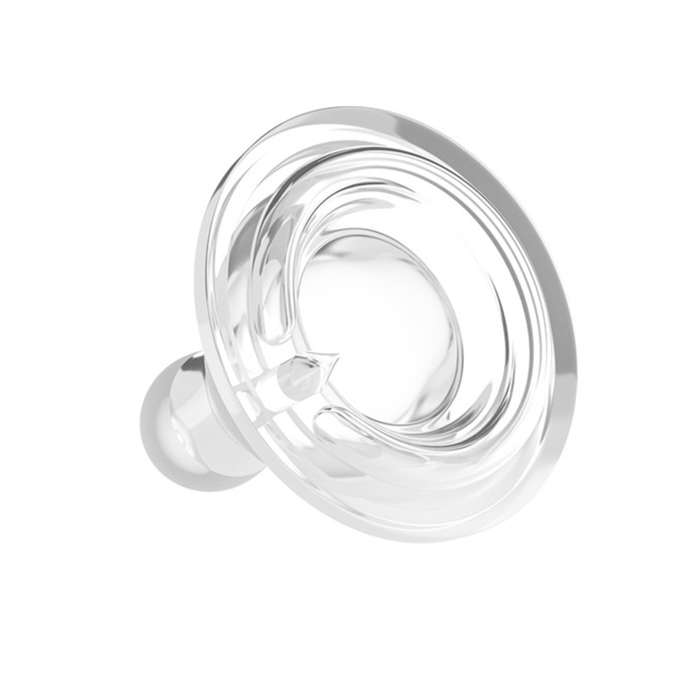 فارلين - حلمات سيليكون شفافة مضادة للمغص للرقبة - طقم من قطعتين