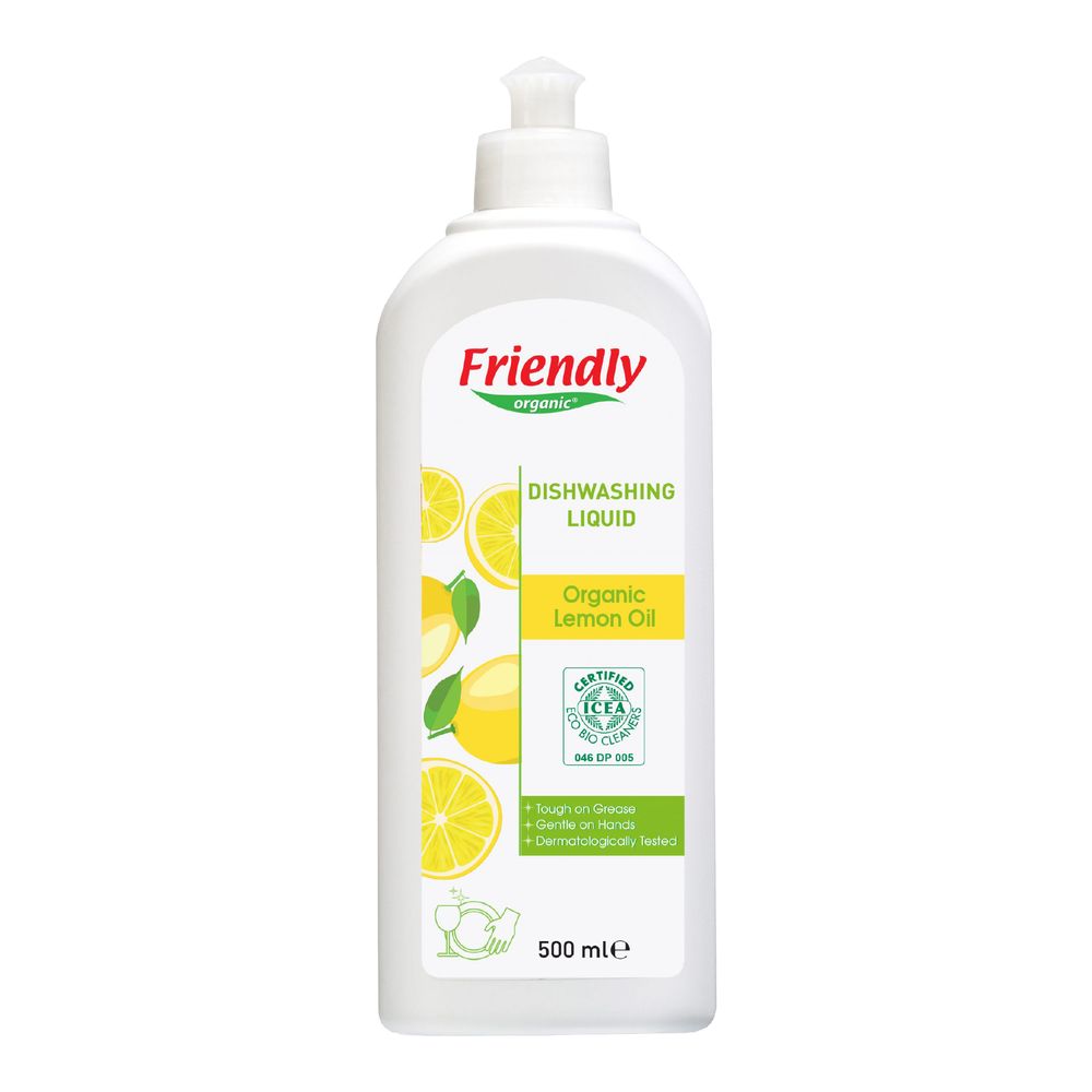 Friendly Organic - Dishwashing Liquid - Lemon Oil - 500 ml
