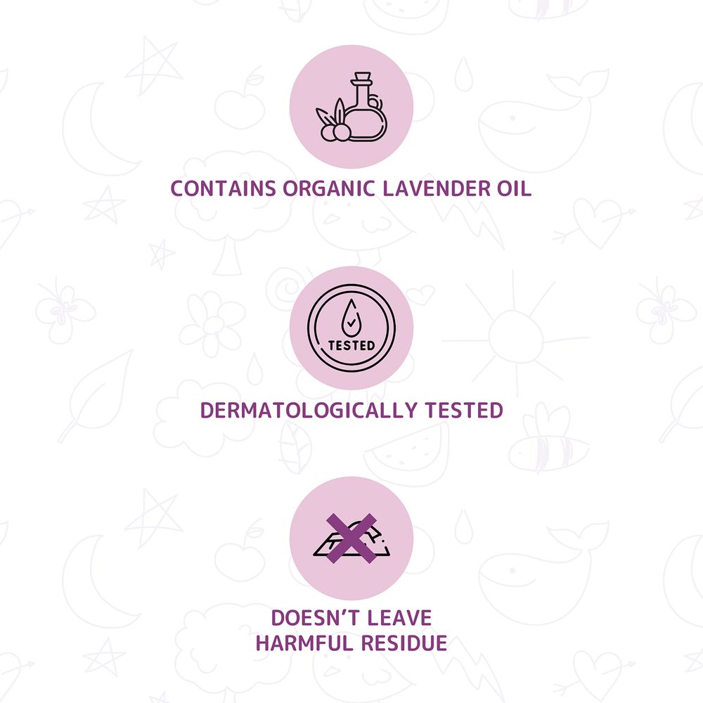 Friendly Organic Baby Laundry Liquid Detergent Gentle Care - Lavender - 1000ml - 3 Pcs