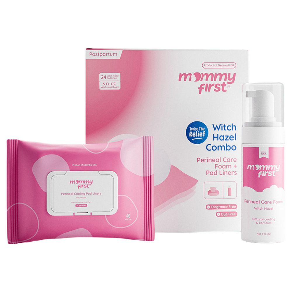 Mommy First - Witch Hazel Foam - 147 ml With Pad Liner - 25 Pcs