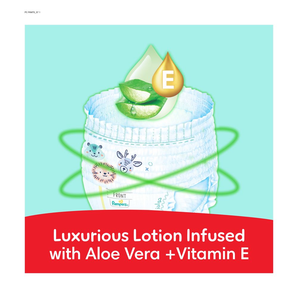 بامبرز - حفاضات كلوت التيميت كومفورت بالصبار وفيتامين إي - حجم 7 - 20 كلغ فما فوق - 48 حفاض