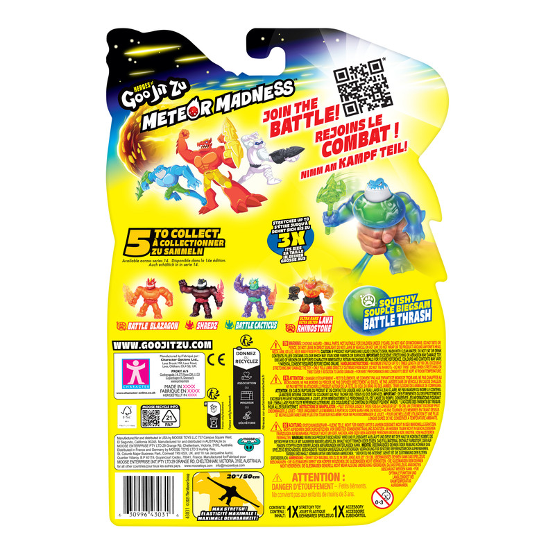 Heroes Of Goo Jit Zu - S14 Meteor Madness Hero Pack - Battle Thrash