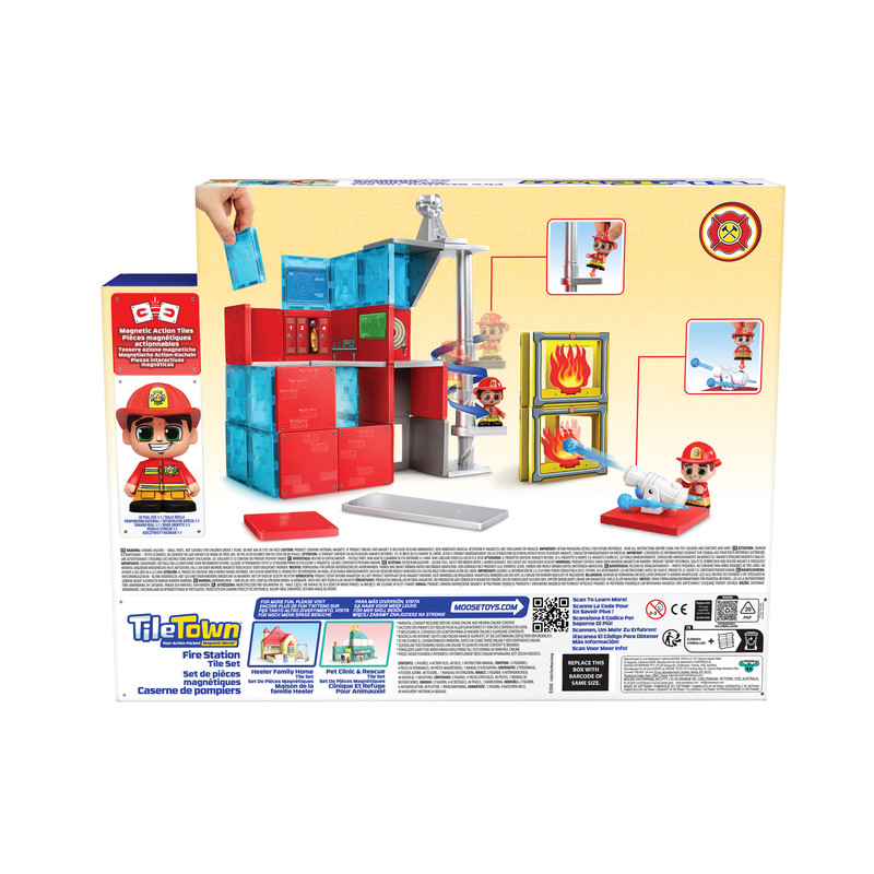 مجموعة بلاط محطة الإطفاء - 46 قطعة