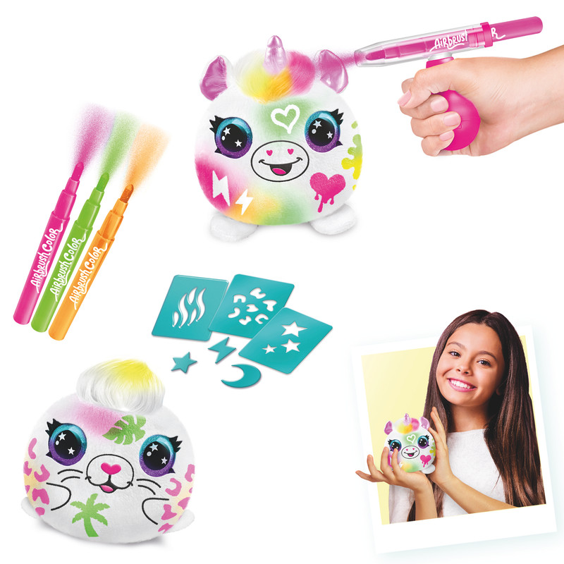 كانال تويز - مجموعة تلوين دمية محشوة مجهولة صغيرة - نيون