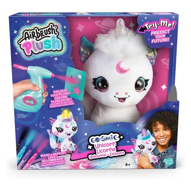 Canal Toys - Airbrush Plush - Cosmic Unicorn