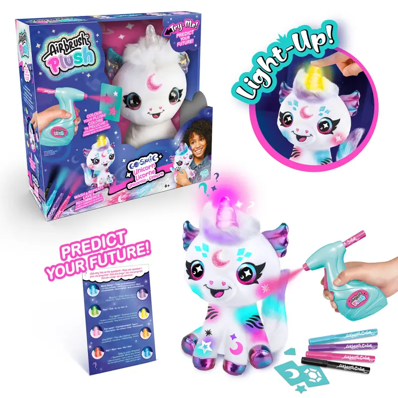 Canal Toys - Airbrush Plush - Cosmic Unicorn