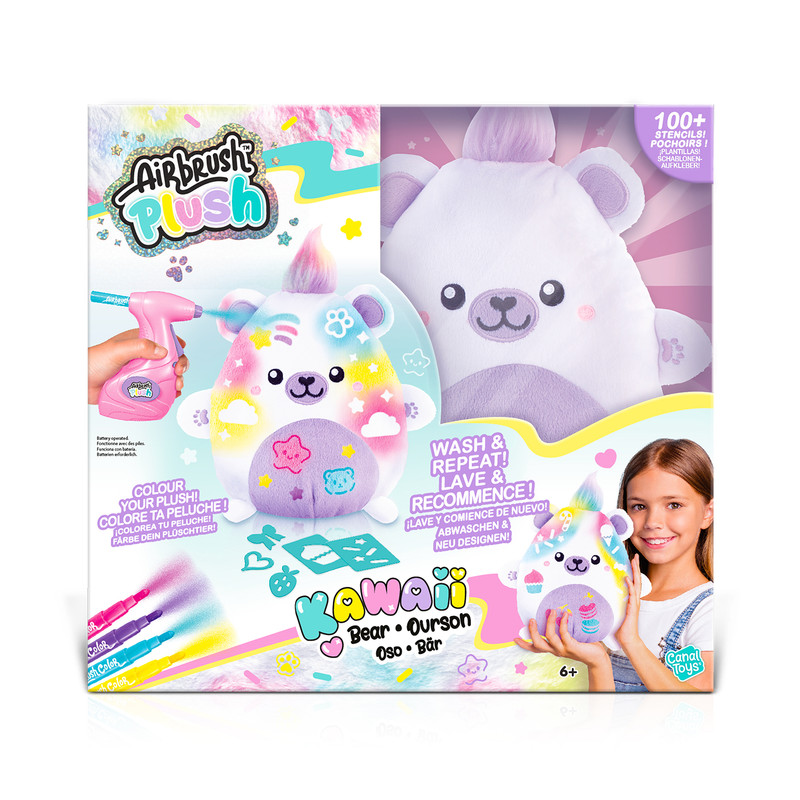 Canal Toys - Airbrush Plush - Kawaii Bear
