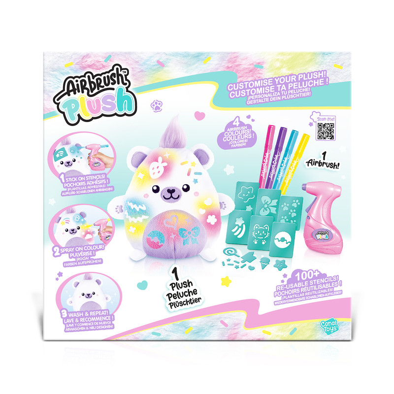 Canal Toys - Airbrush Plush - Kawaii Bear