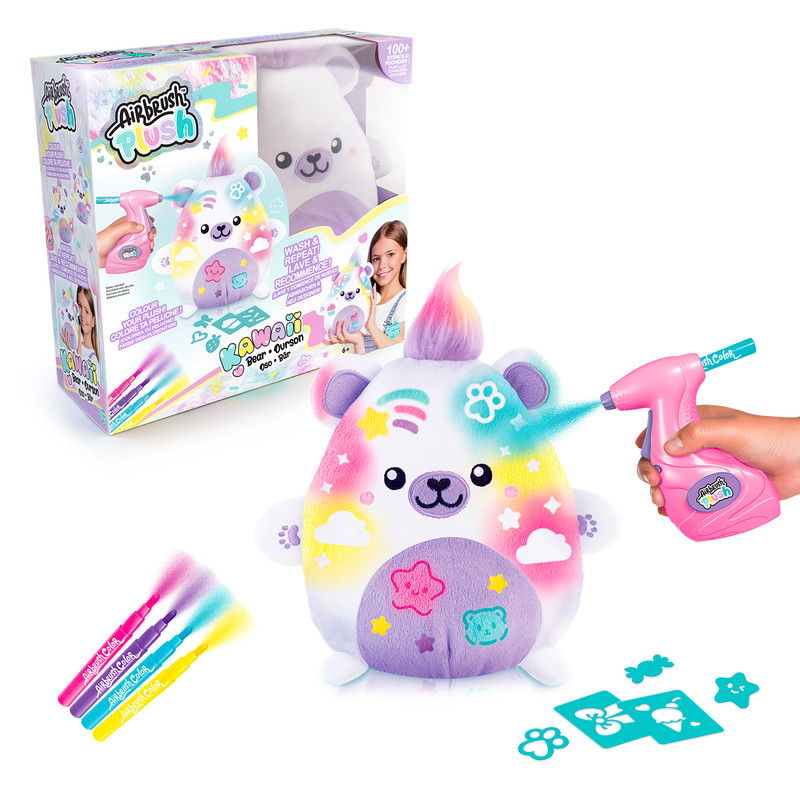 Canal Toys - Airbrush Plush - Kawaii Bear
