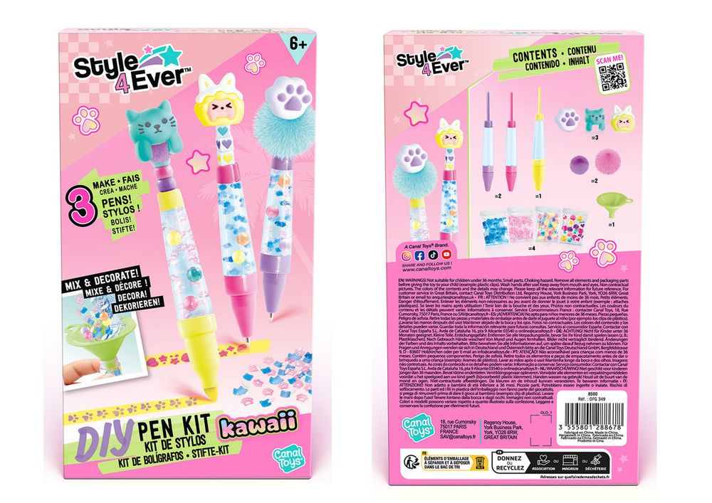 العاب كانال - مجموعة صنع الأقلام بنفسك - قد يختلف الطراز