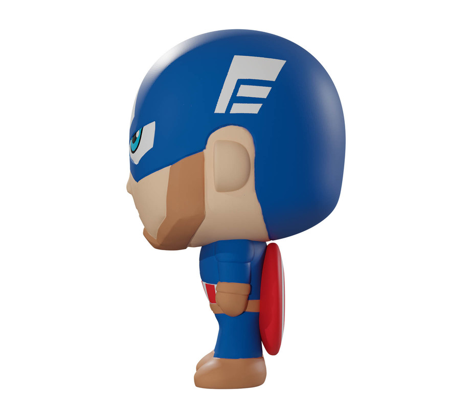 إيولو - مجسم إسفنجي مرن - كابتن أمريكا - 10.49 سم