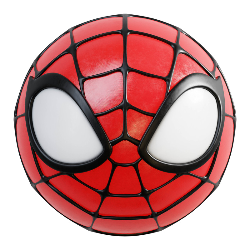 إيولو - كرة نطاطة سوبر مارفل - سبايدرمان - 7.5 سم