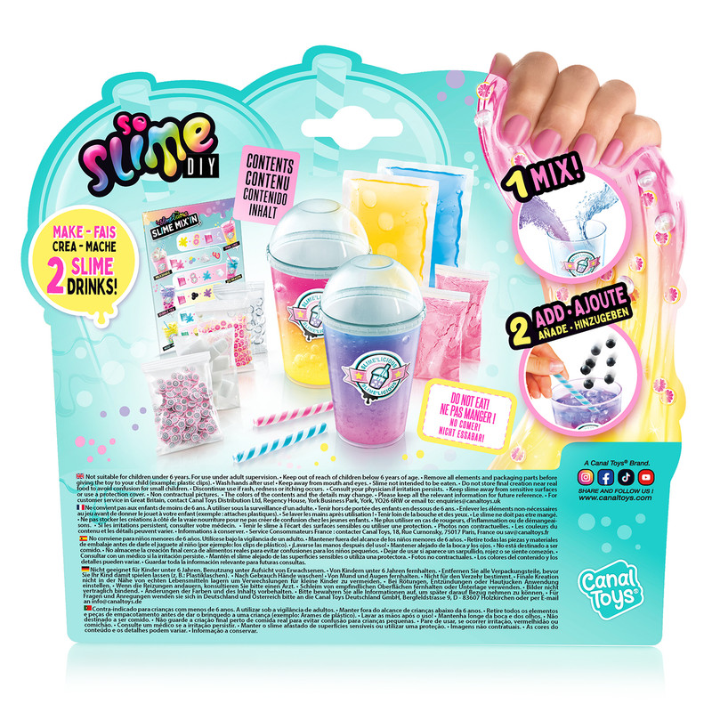 Canal Toys - Slime Drinks - Pack of 2