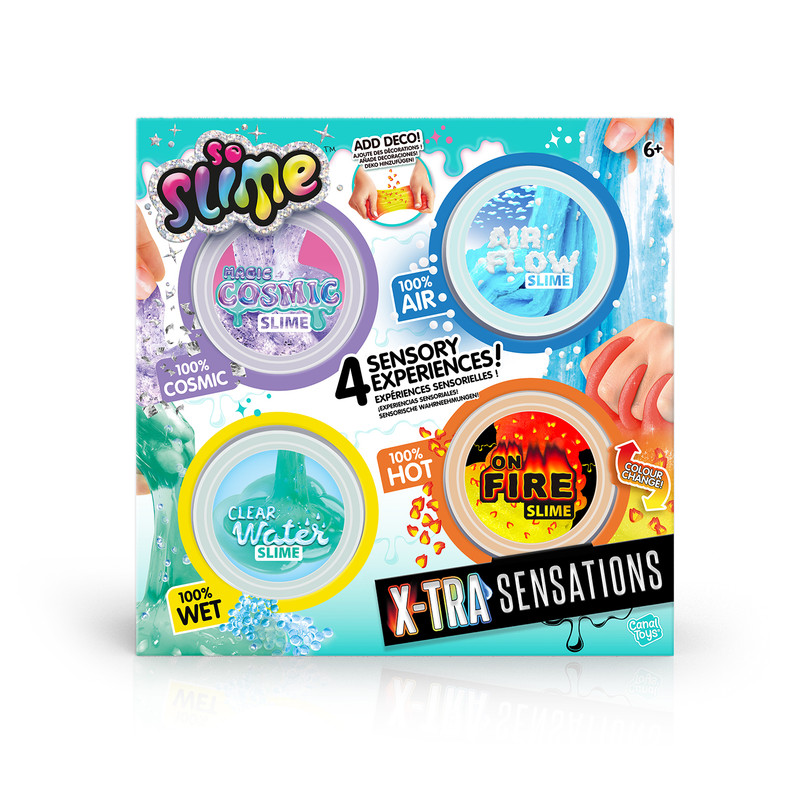 كانال تويز - مجموعة سلايم إكسترا سينسيشنز - 4 قطع