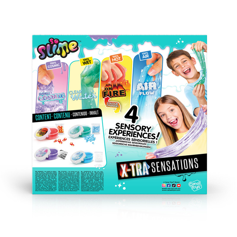 كانال تويز - مجموعة سلايم إكسترا سينسيشنز - 4 قطع