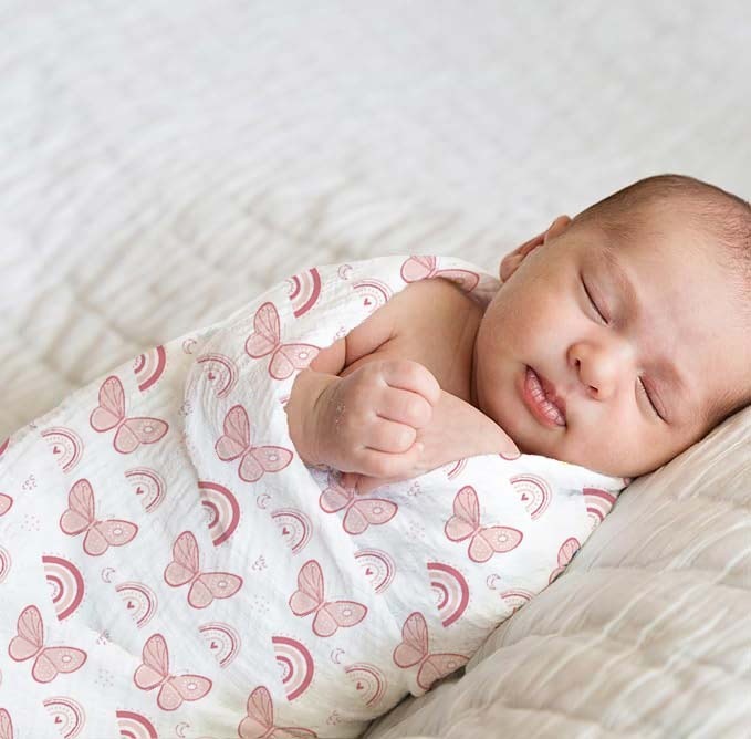 تامي - قماط أساسي للرضع مجموعة فراشة وقلب - عدد 2