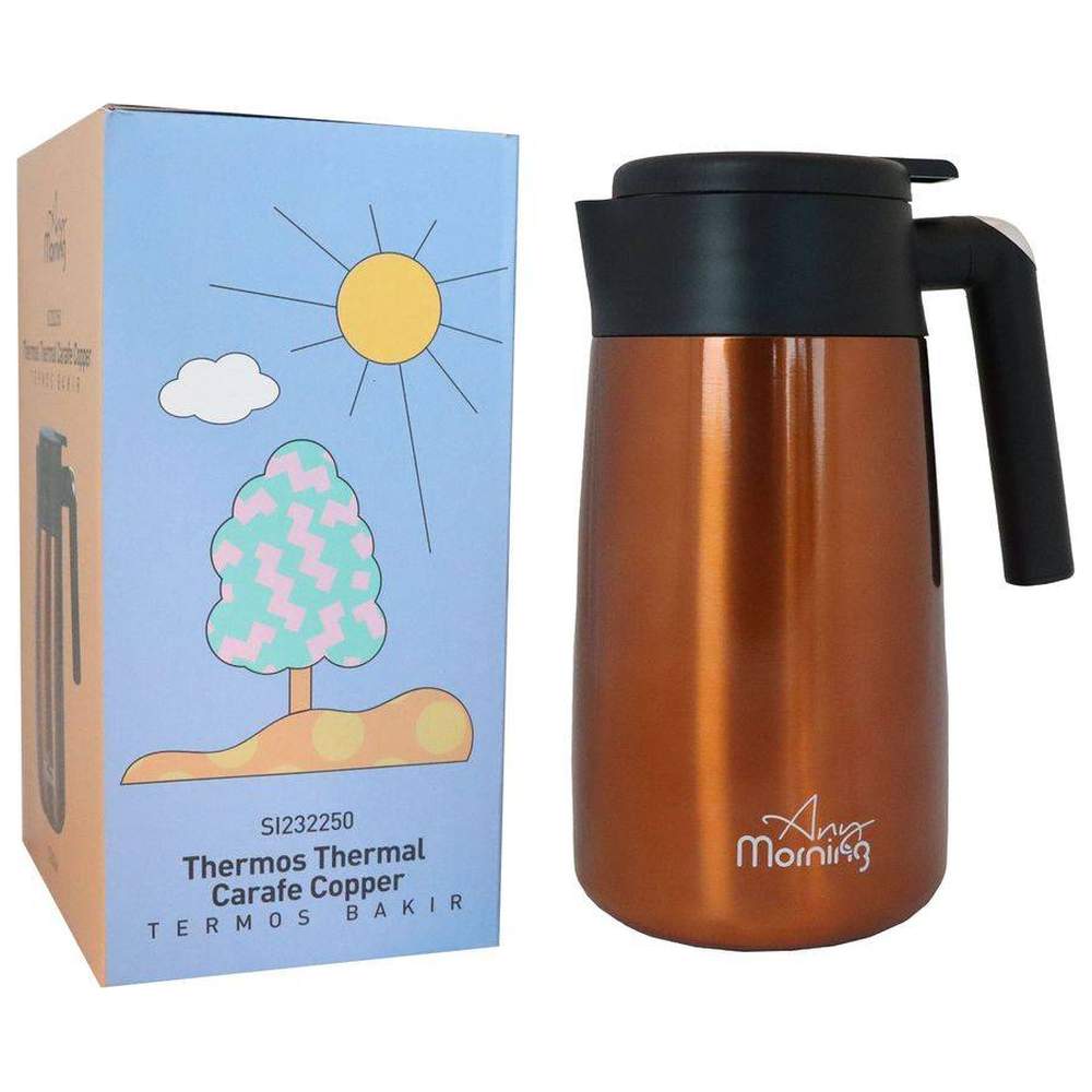 اني مورنينغ - ترمس معزول ستانلس ستيل - نحاسي - 1182 مل