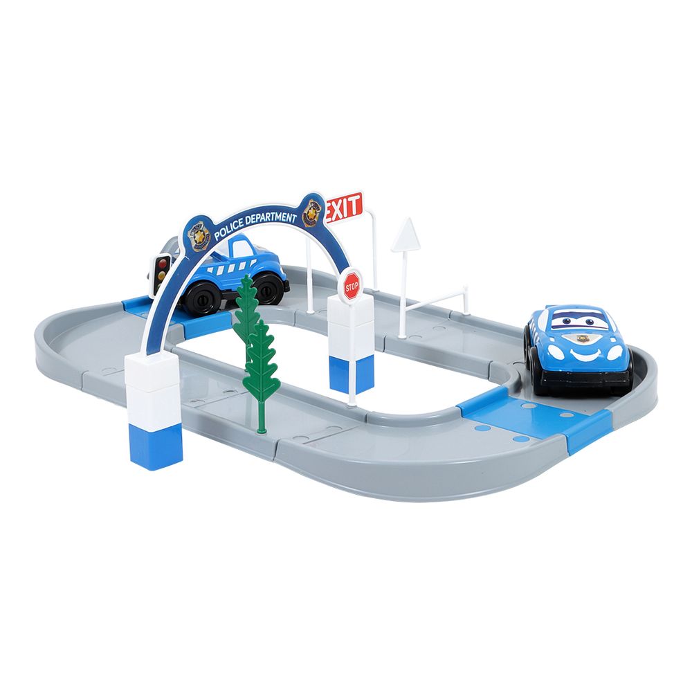 أوجي موجي - مجموعة لعبة سيارة الشرطة - 52 قطعة