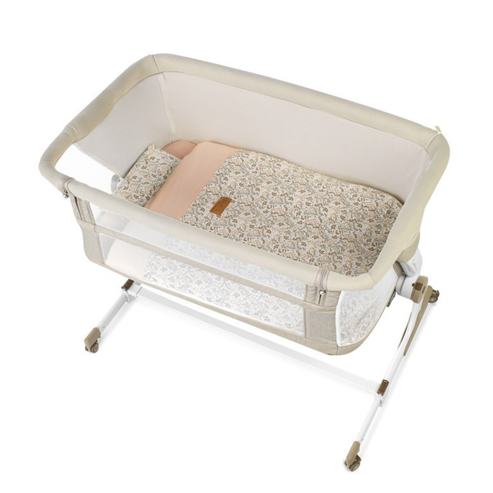 Jane - Baby Side Co Sleeping With Bedding - Pale