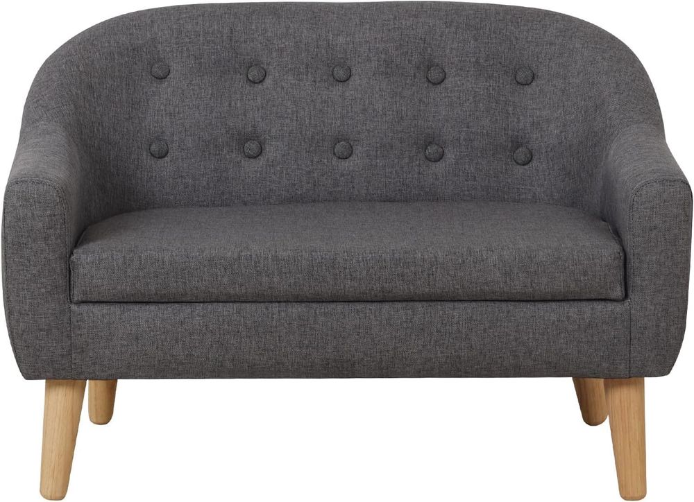 ميلا - أريكة أطفال مزدوجة المقاعد - رمادي