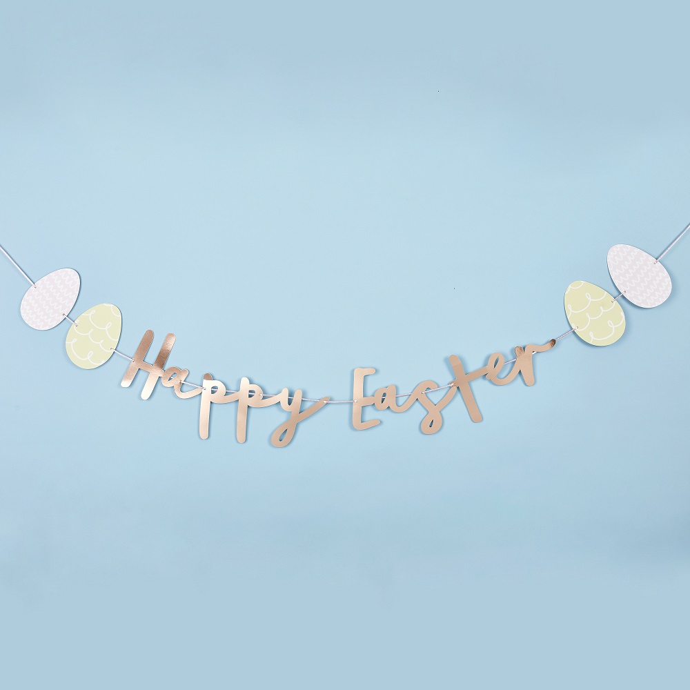 Hootyballoo - Happy Easter Egg Banner - 2 m