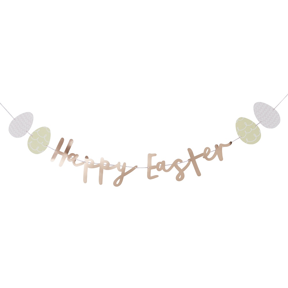 Hootyballoo - Happy Easter Egg Banner - 2 m