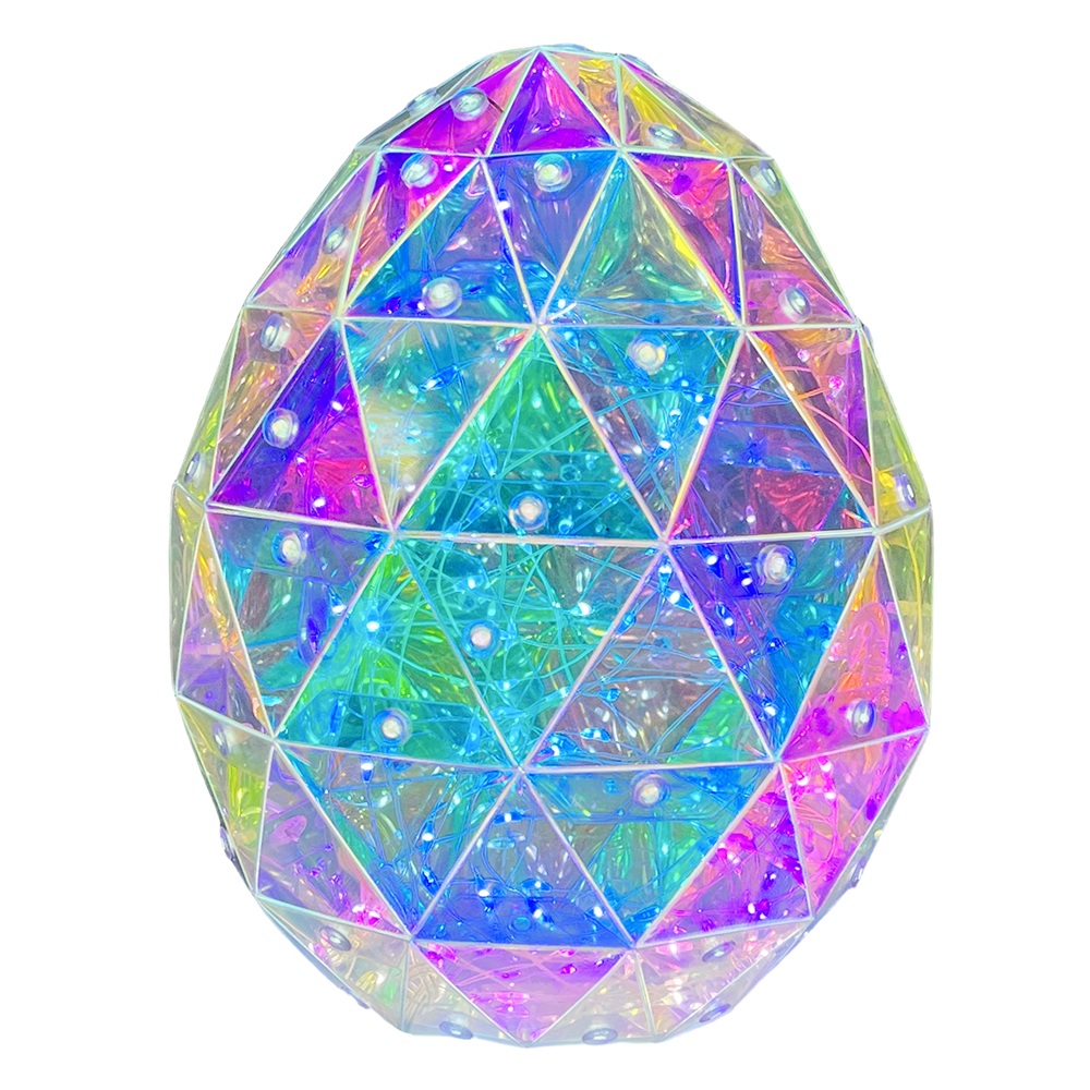 Party Magic - LED Egg Decoration Crystal - 18 cm