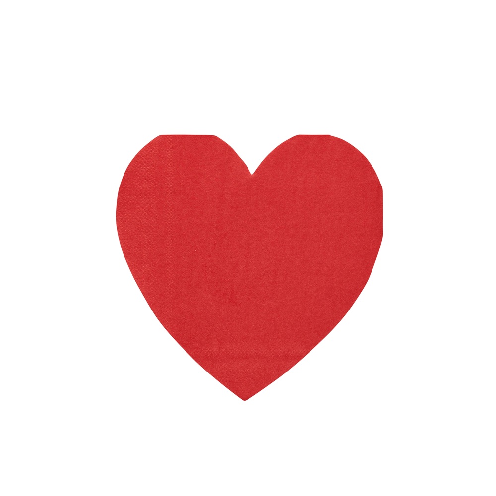Hootyballoo - 16 Heart Shaped Paper Napkins