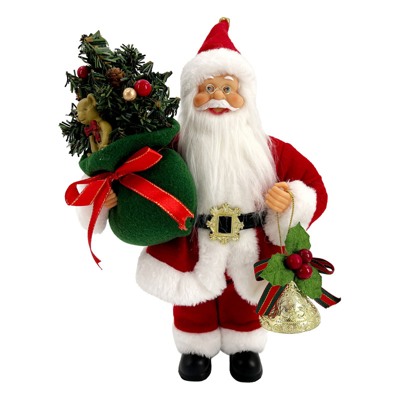 كريسماس ماجيك - مجسم سانتا كلوز مع شجرة - 30 سم