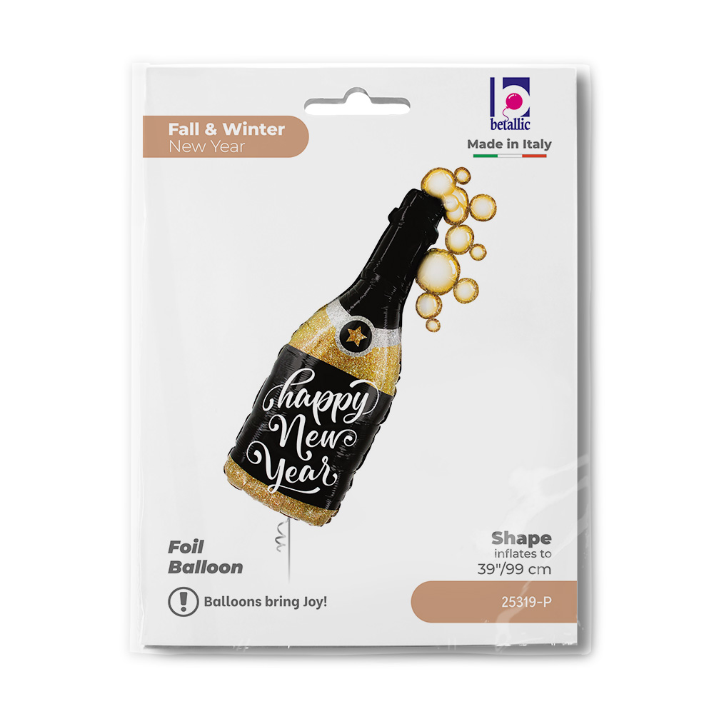Betallic Balloon Co - New Year Champagne Bubble Balloon - 99 cm