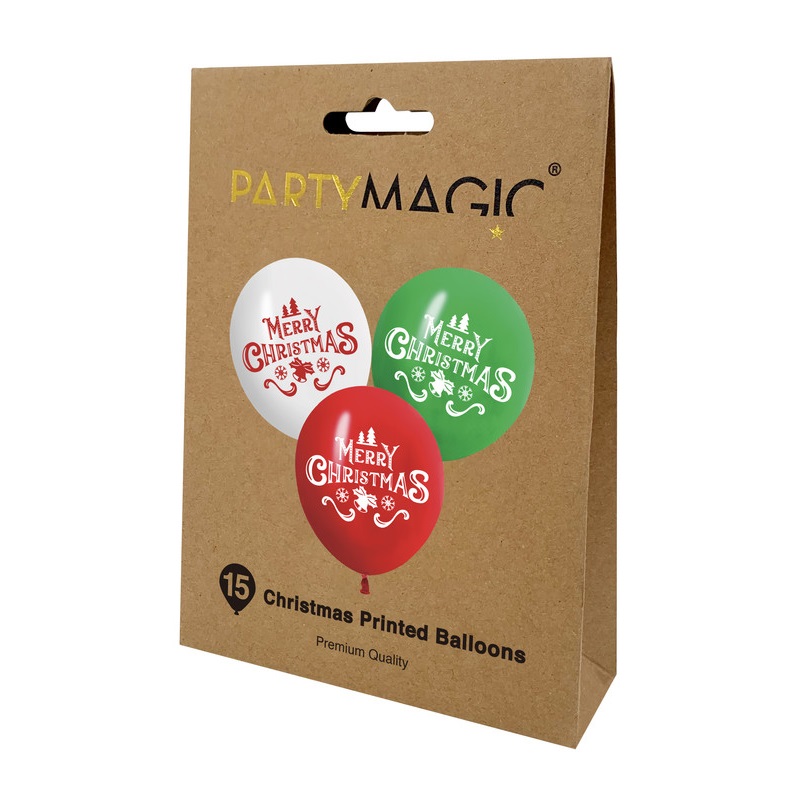كريسماس ماجيك - بالونات كريسماس - عدد 15 - حزمة واحدة