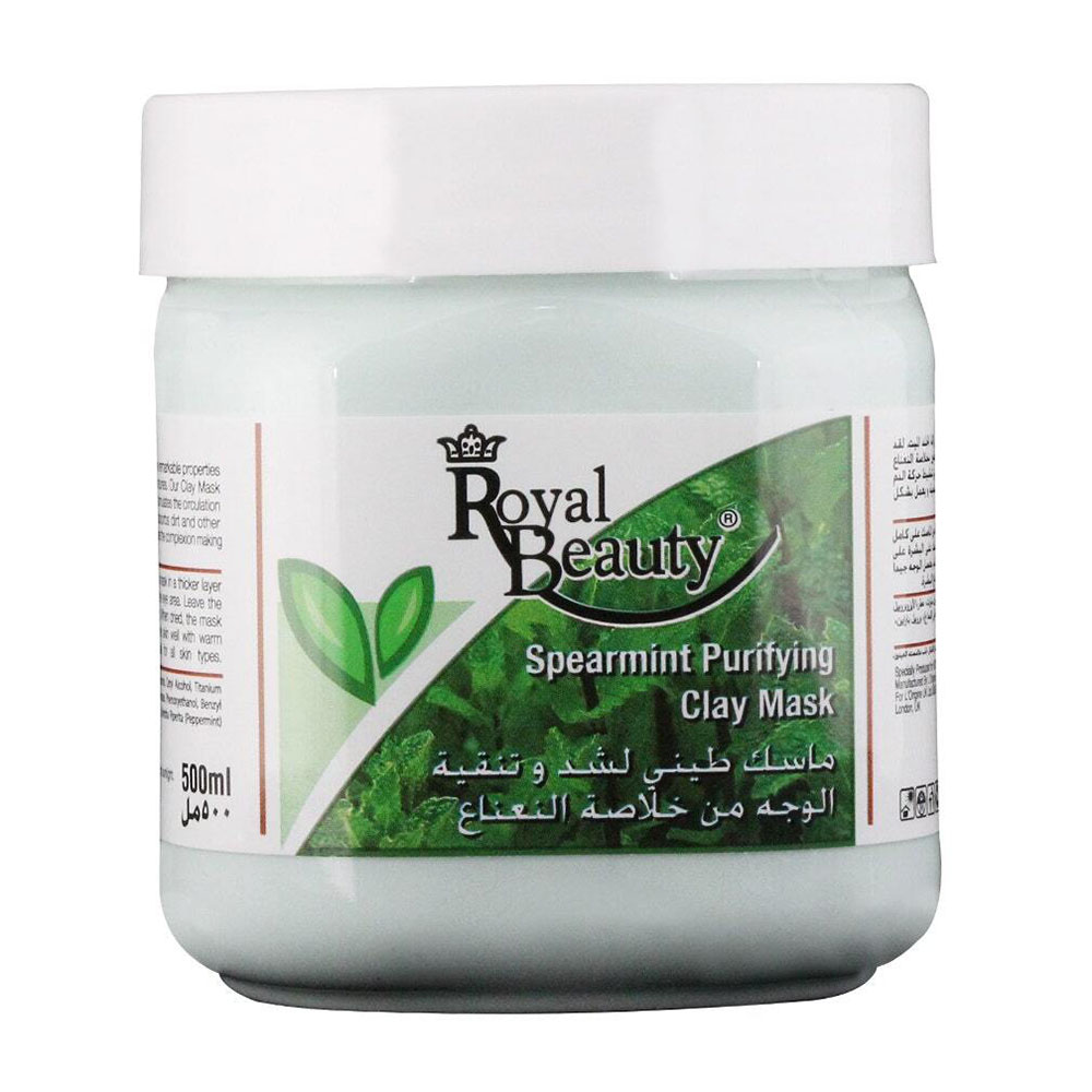 Royal Beauty - Spearmint Purifying Facial Clay Mask - 500 ml