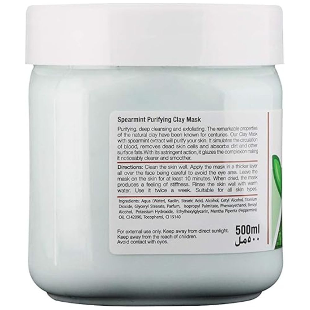 Royal Beauty - Spearmint Purifying Facial Clay Mask - 500 ml