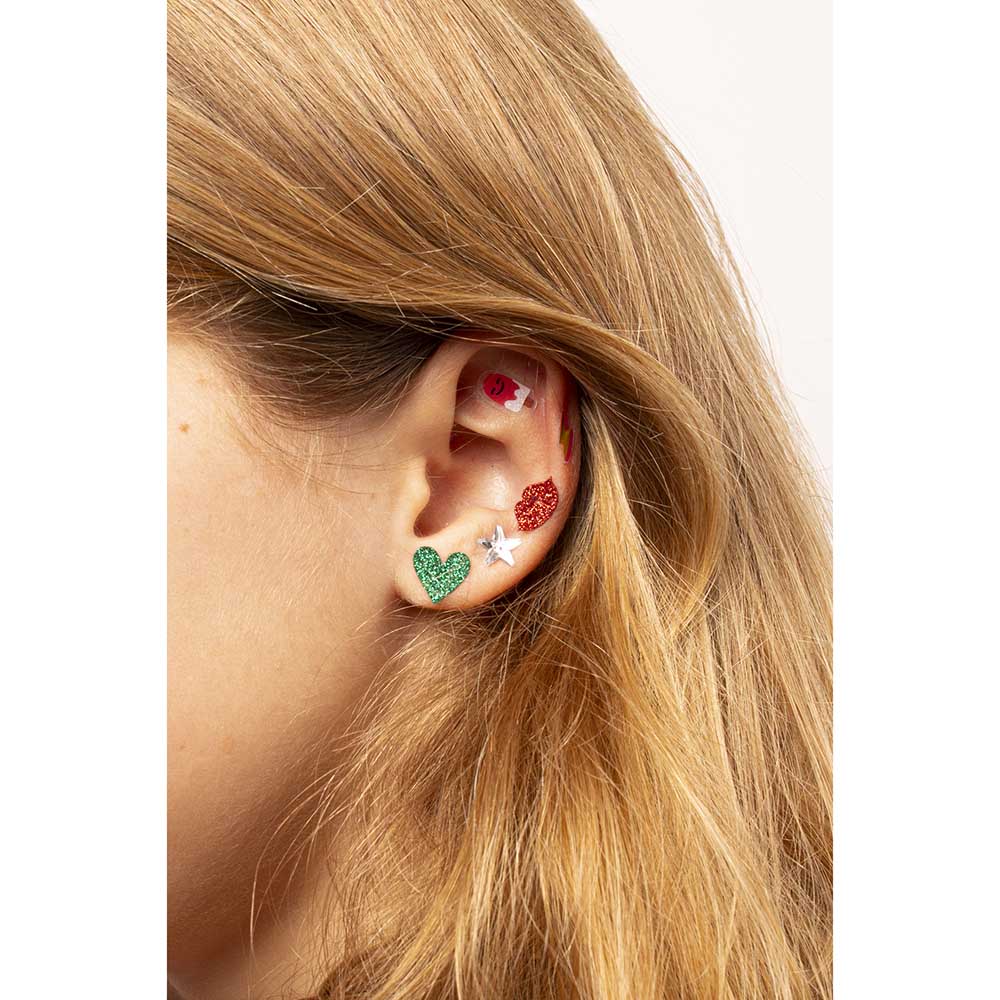 Omy - Kawaii Sticker Earrings - 104pcs