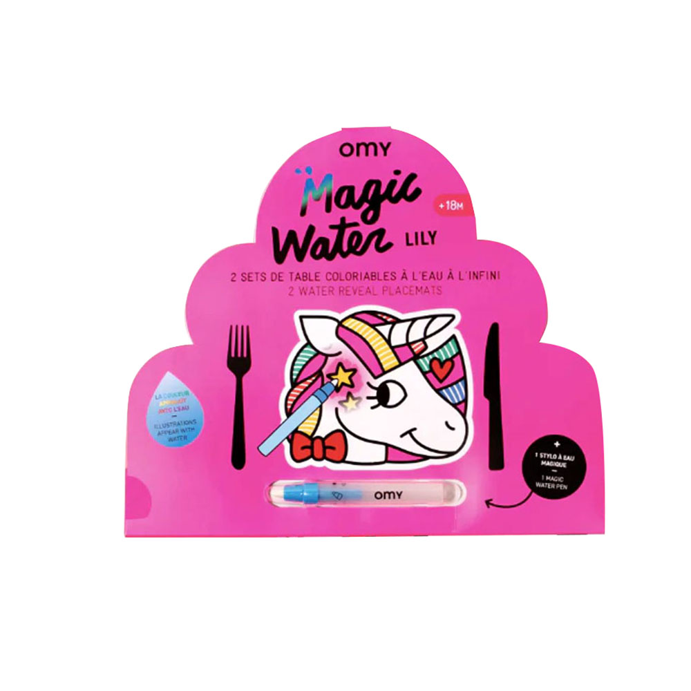 Omy Lily Magic Water Placemats - Pink - 2pcs