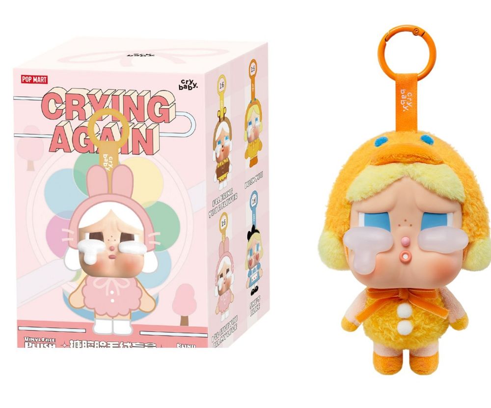 Pop Mart - Labubu Cry Baby Crying Again Plush Toy - 6.5 cm - Style May Vary - 1 Pc