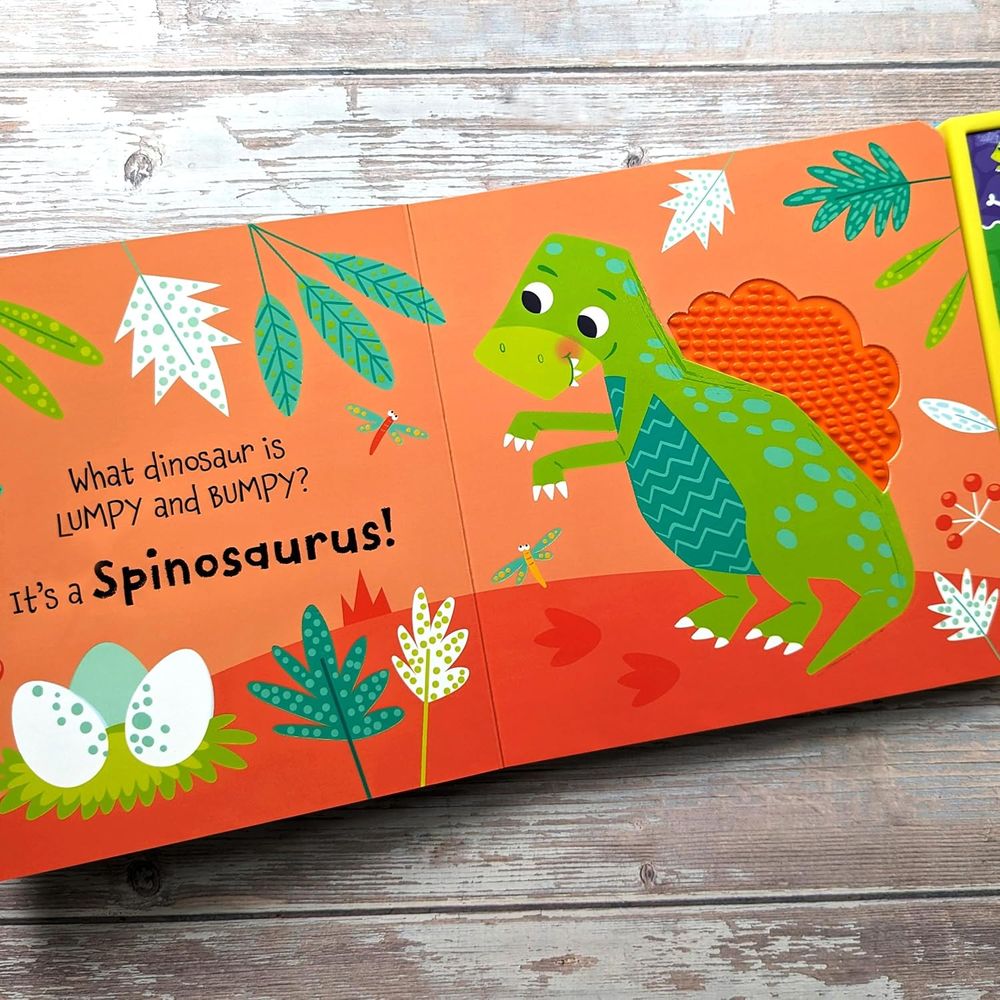 كتاب North Parade Publishing - 5 Button Silicon Sound Book - Dinosaur