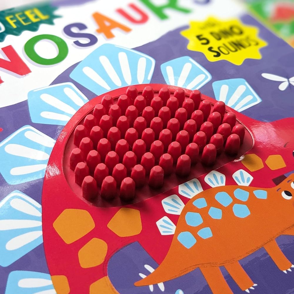 كتاب North Parade Publishing - 5 Button Silicon Sound Book - Dinosaur