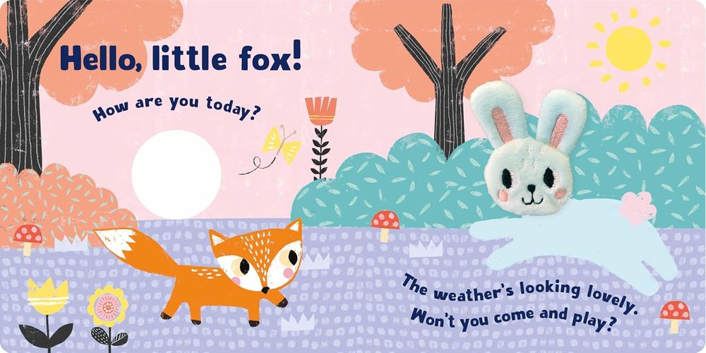 كتاب North Parade Publishing - Finger Puppet Board Book - Little Bunny