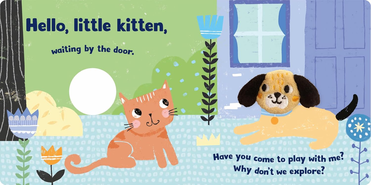 كتاب North Parade Publishing - Finger Puppet Board Book - Little Puppy