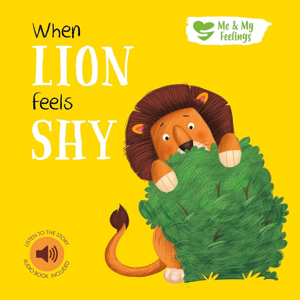 كتاب Me And My Feelings Square Board Book - When Lion Feels Shy