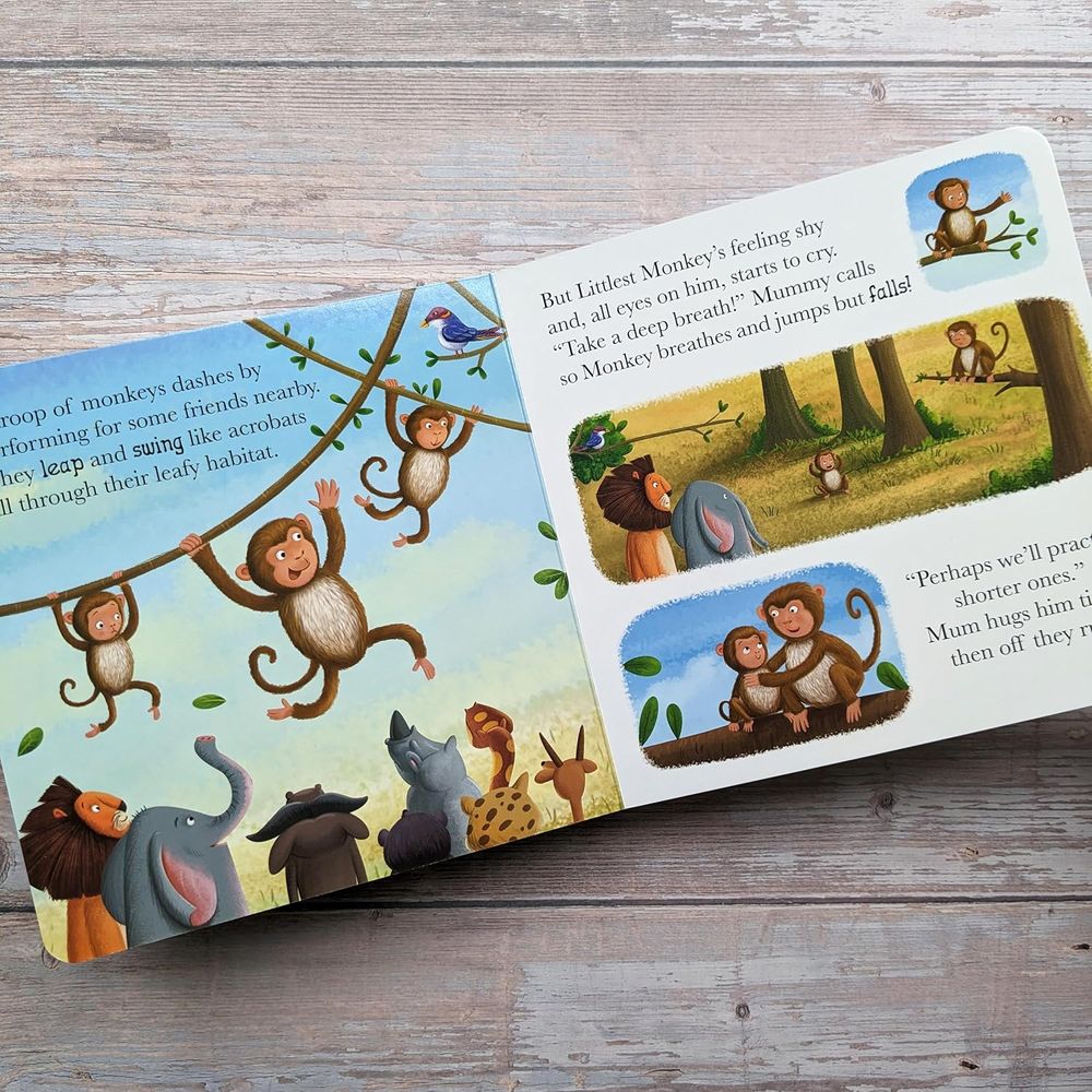 كتاب Me And My Feelings Square Board Book - When Lion Feels Shy