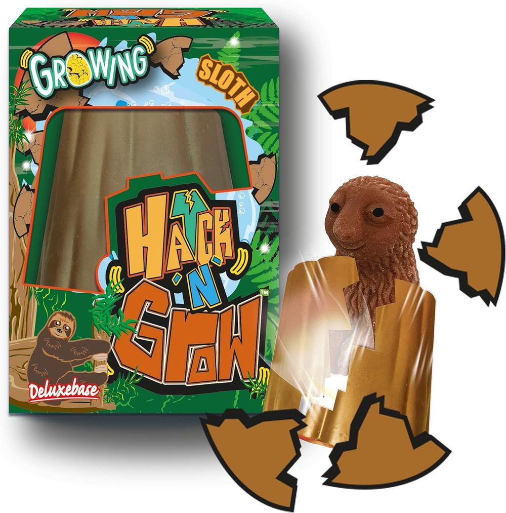 Deluxe Base - Mini Hatch N Grow Toy - Sloth