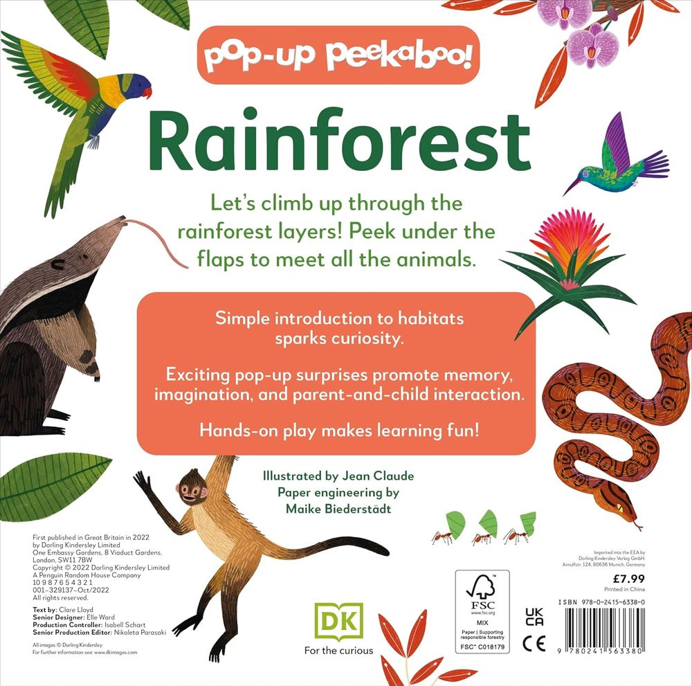 DK Children - Pop-Up Peekaboo! Rainforest