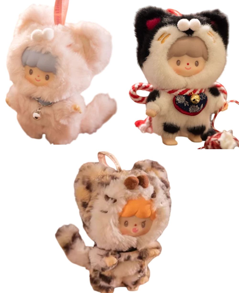 Pop Mart - Labubu My Little Cat Plush Toy - 16 cm - Style May Vary - 1 Pc